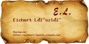 Eichert László névjegykártya