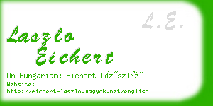 laszlo eichert business card